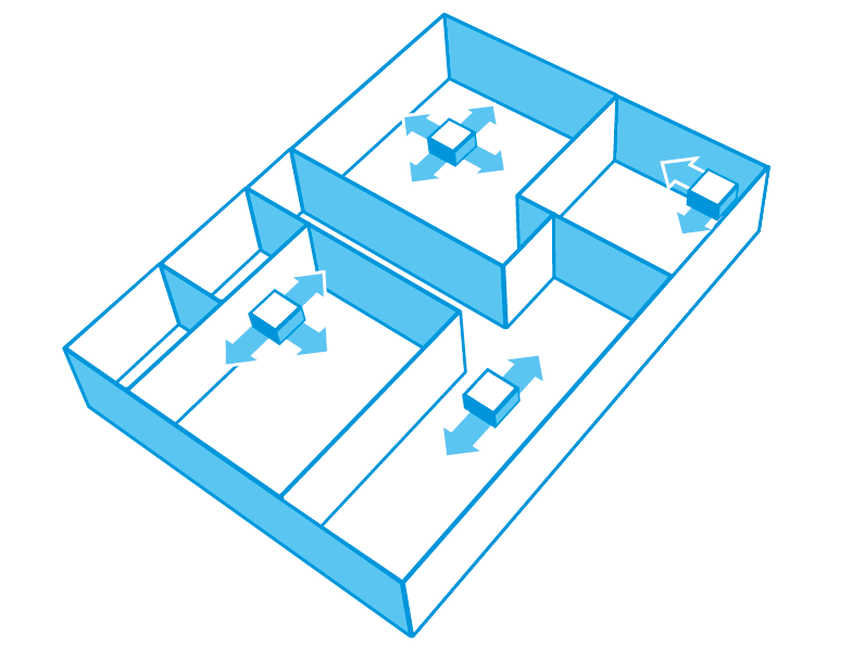 FXCQ-A 2 yöne üfl emeli kaset tipi